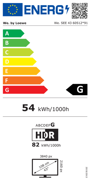 Energy label 6WE-60512R91