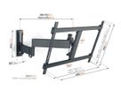 Vogel's TV-Wandhalterung - COMFORT, schwenkbar, 40-77", 35kg