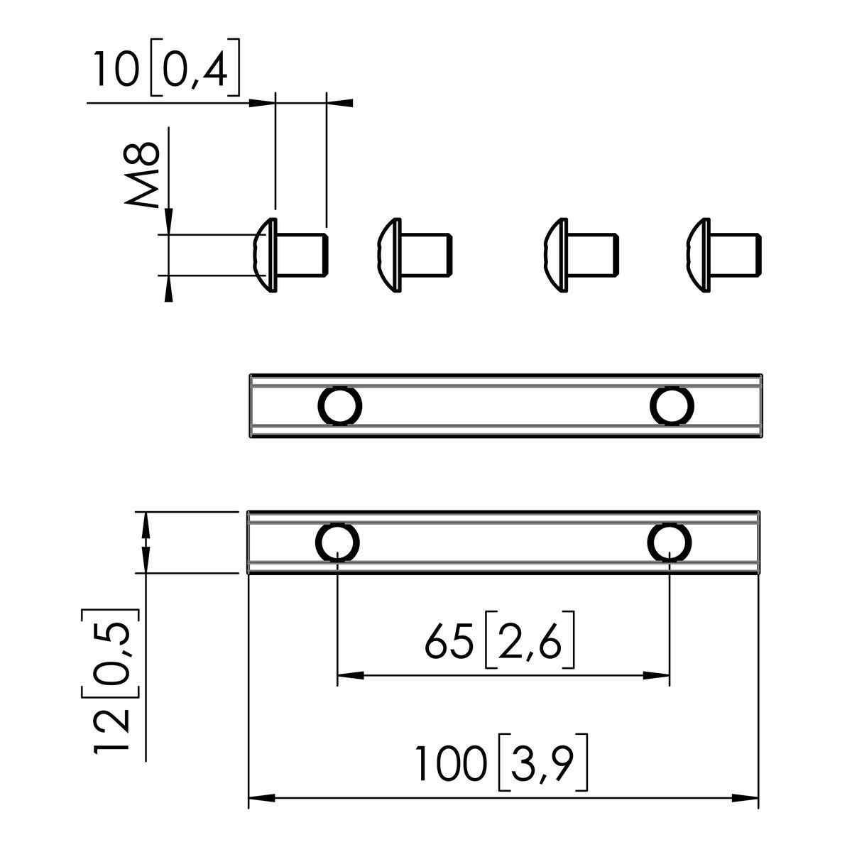 Vogel's Pro Interface Bar Coupler - MOMO Motion and Motion Plus, silver