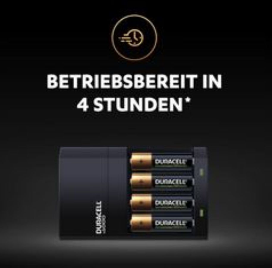 CEF14 Charger 45 Min.inkl. 2xAA + 2AAA