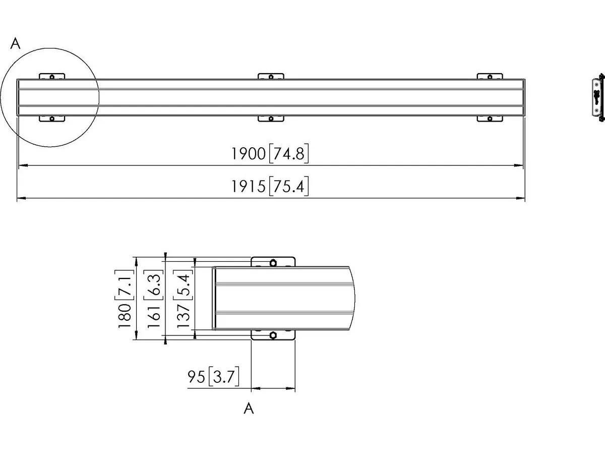 Vogel's Pro Display-Adapterbar - Connect-It, 1915mm, Silber