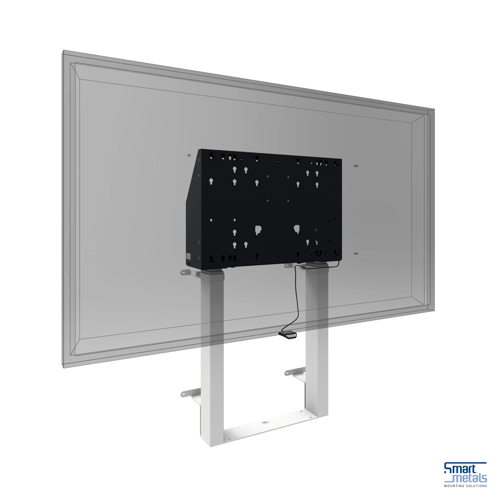 SmartMetals Display-Lift - Boden-Wand, elektrisch, 120kg, weiss