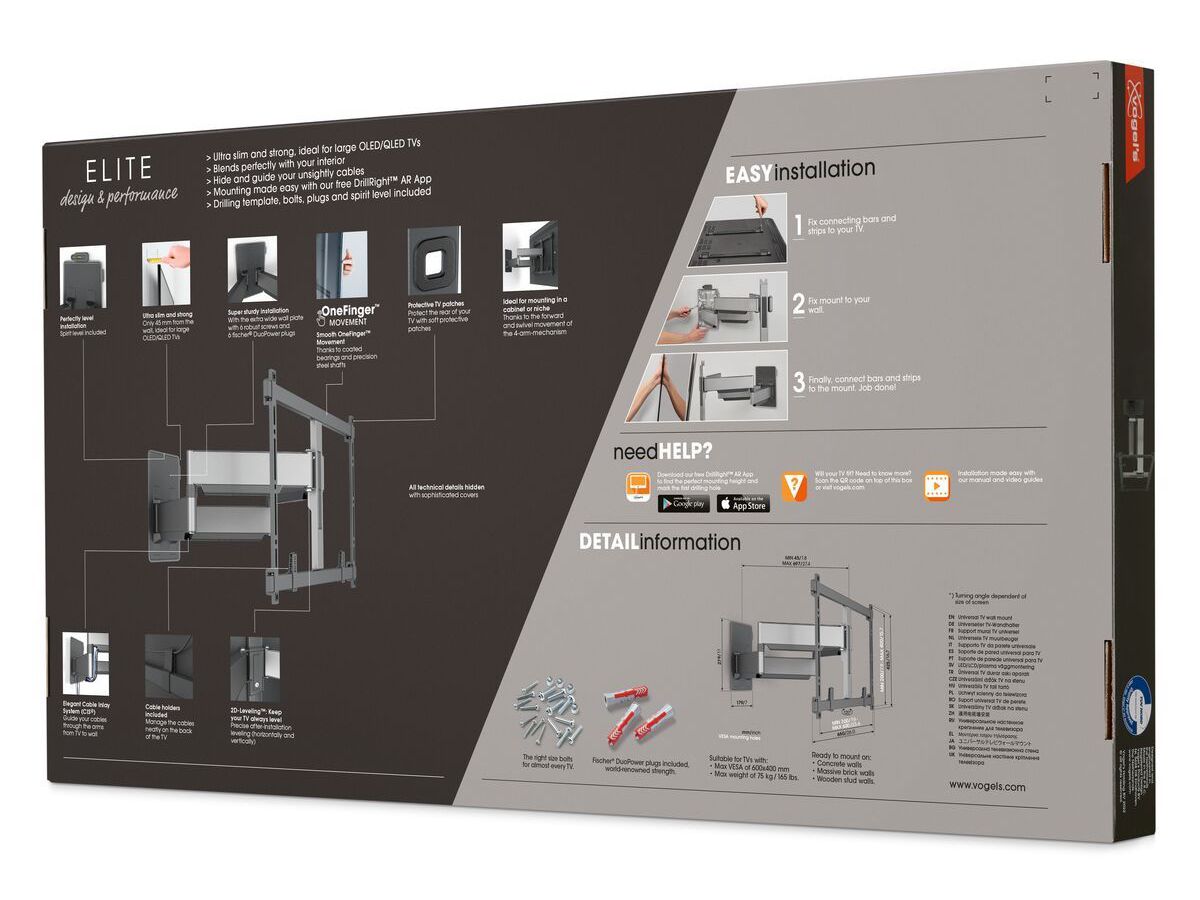 Vogel's Support TV - ELITE, pivotant, 55-100", 75kg