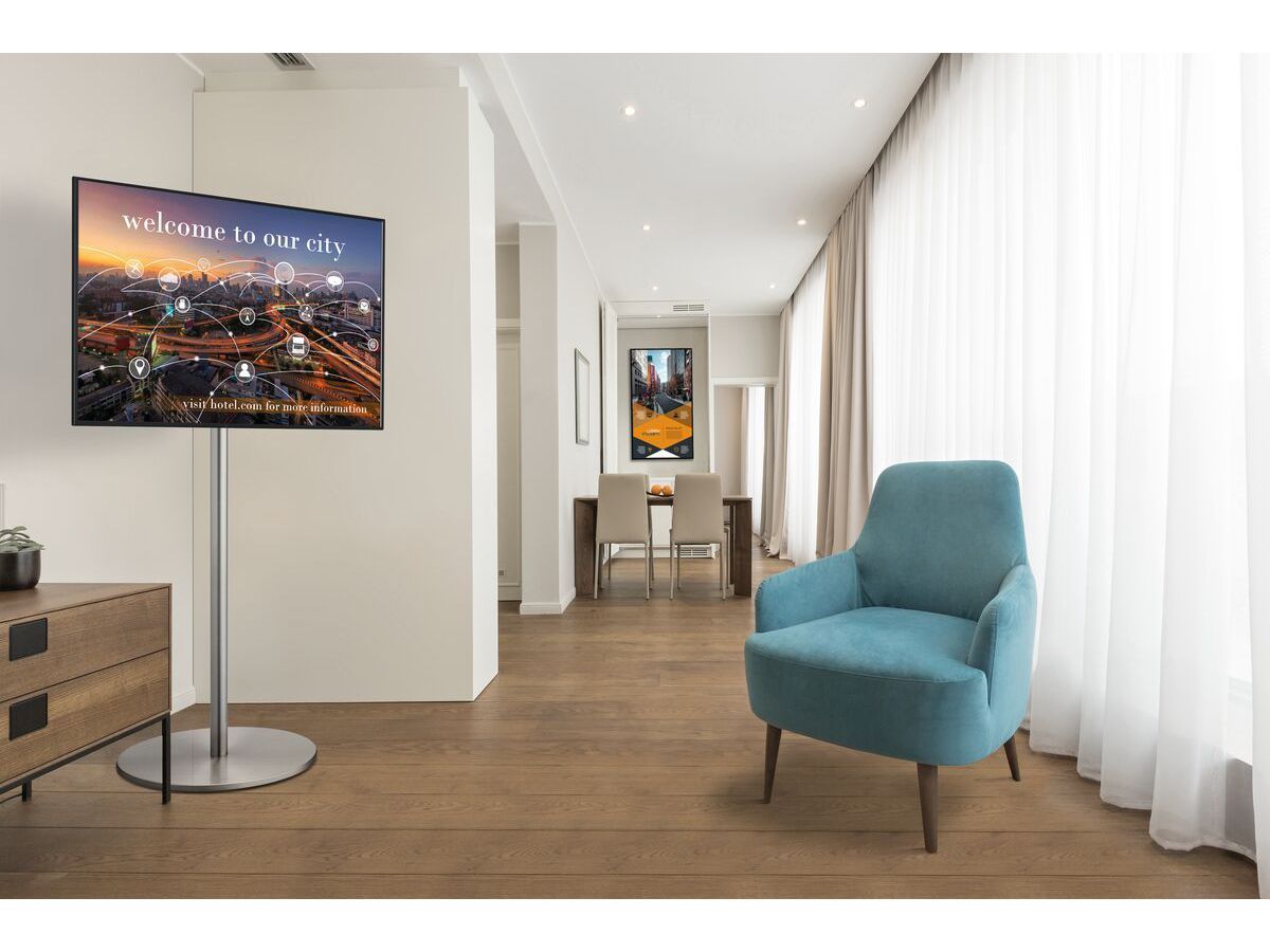 Vogel's Pro Display-Standfuss - Modular, Edelstahl-Silber