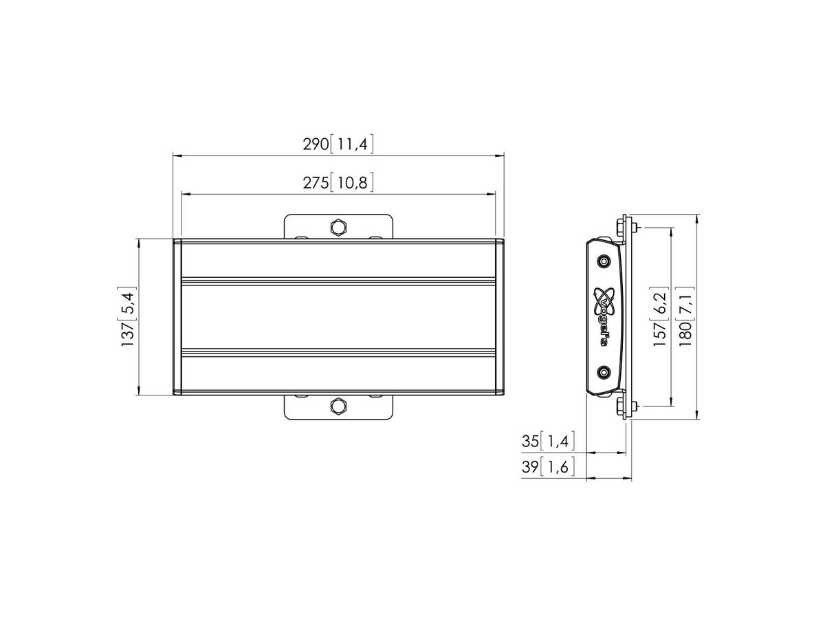 Vogel's Pro Display-Adapterbar - Connect-It, 220mm, Schwarz