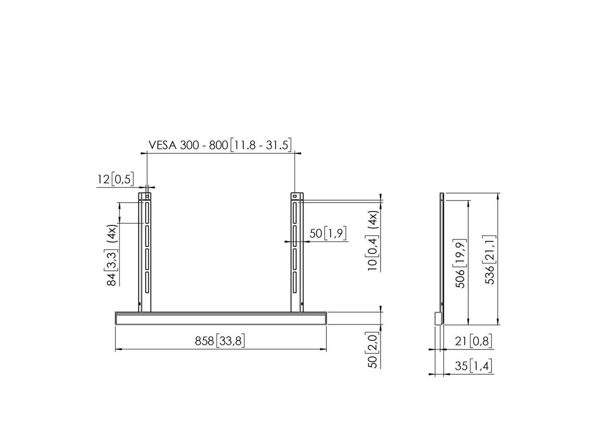 Vogel's Pro mounting kit - RISE accessories, 15kg