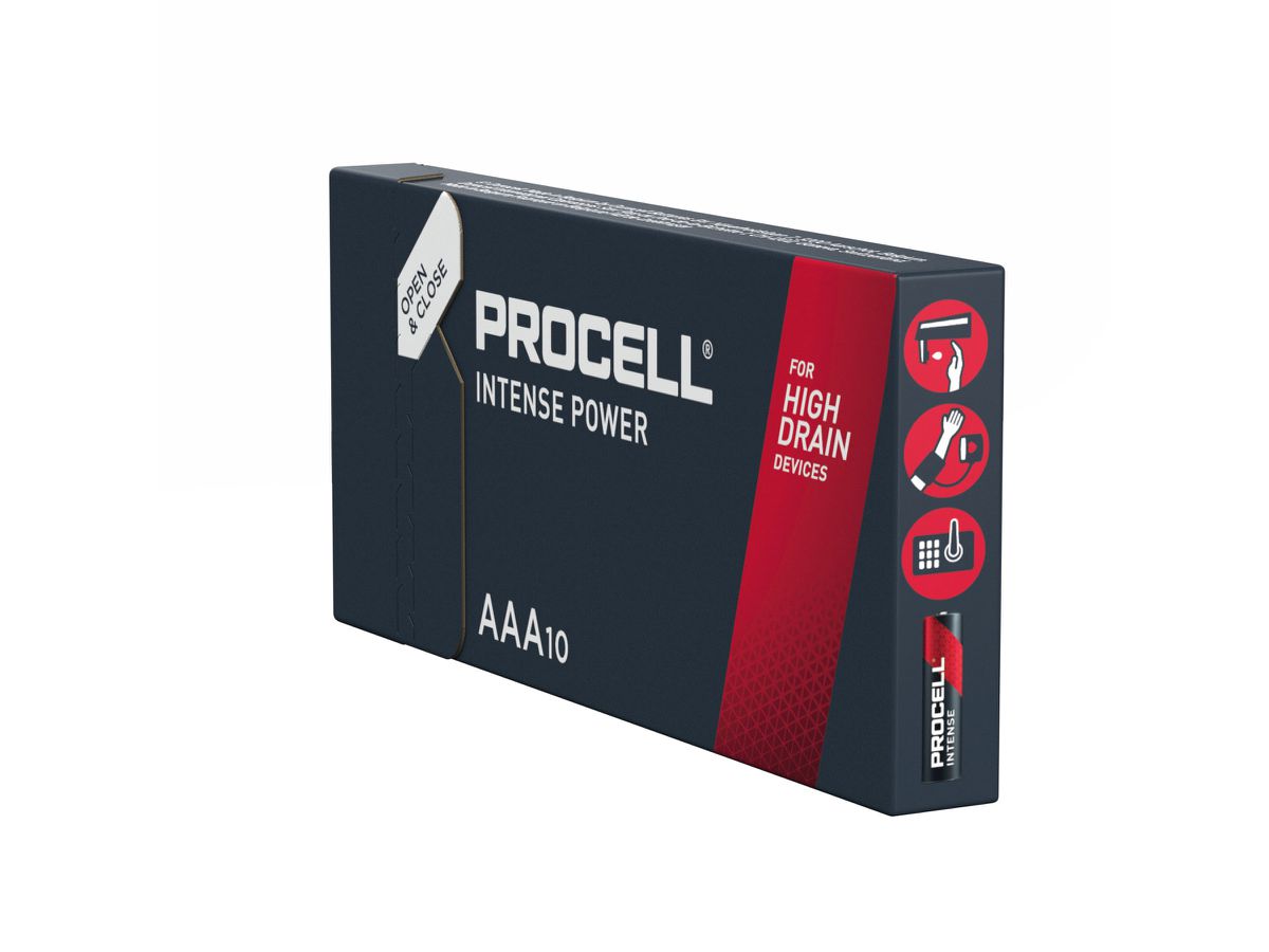 Procell Intense AAA (LR03) CP10 - Zn/MnO2 Alkaline 1.5V