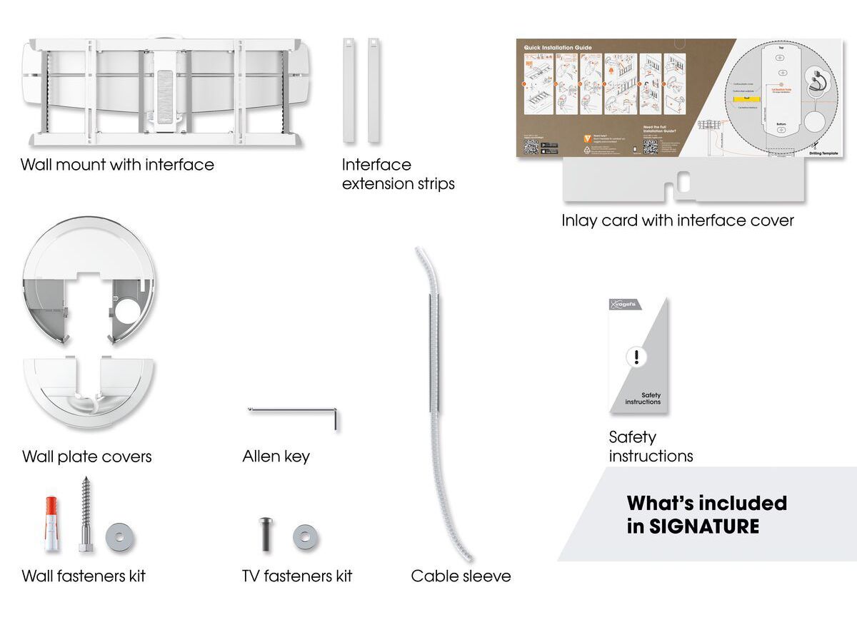 Vogel's TV-Wandhalterung - SIGNATURE, schwenkbar,40-77", 35kg,weiss