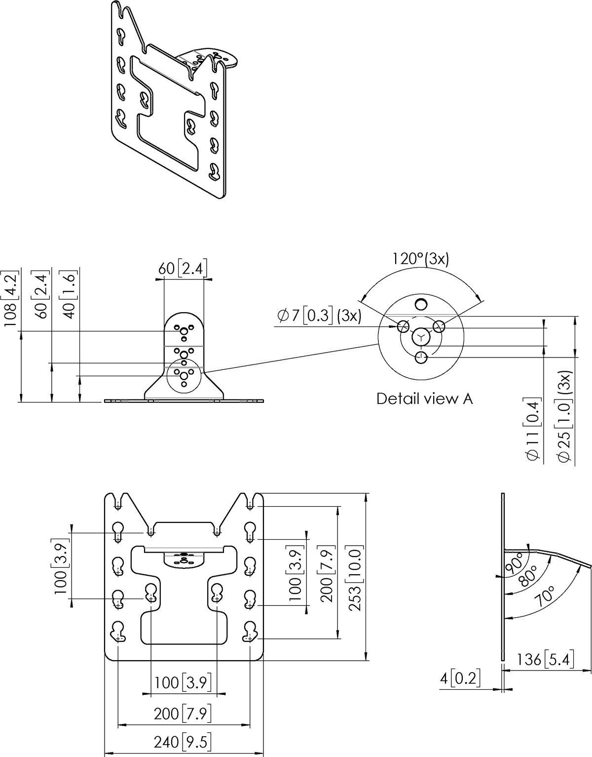 Vogel's Pro Display-Adapter - Connect-It, modular, PUC24xx