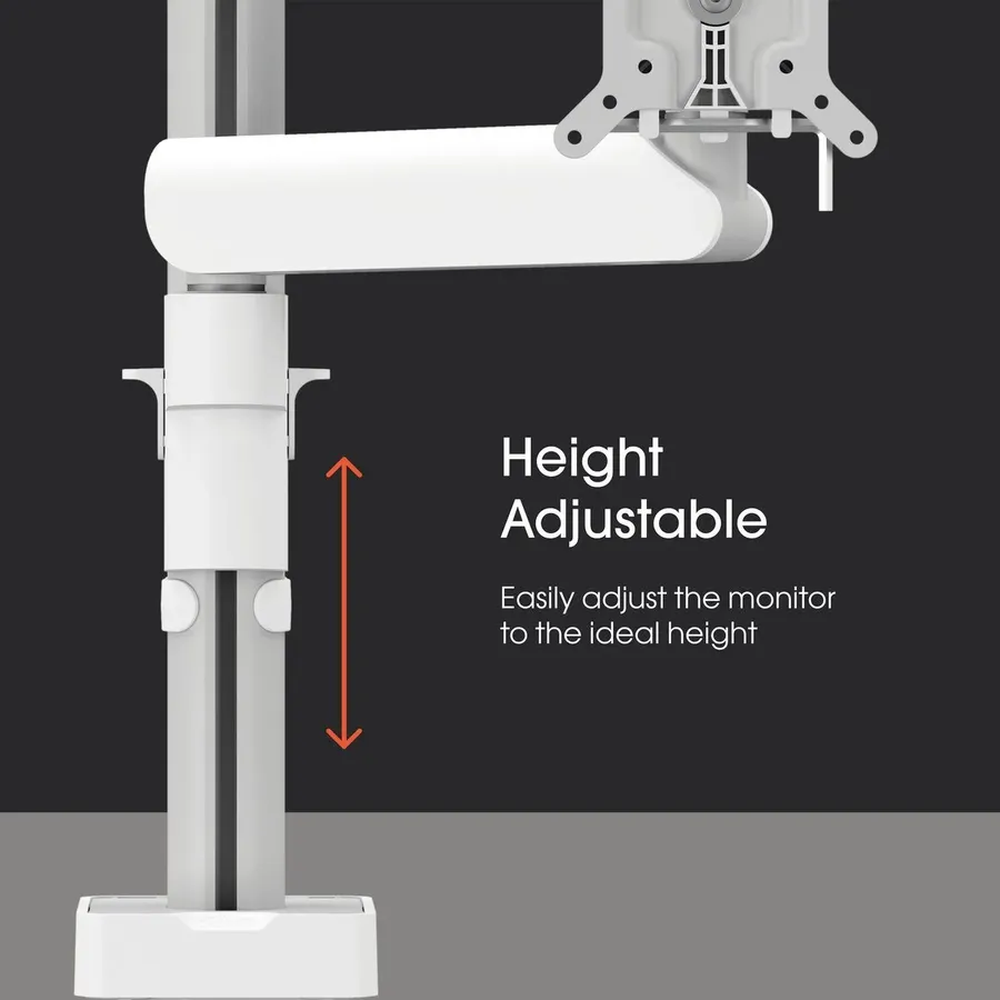 Vogel's Pro Double-Monitor mount Motion, - table, height-adjustable, 2x20kg, white