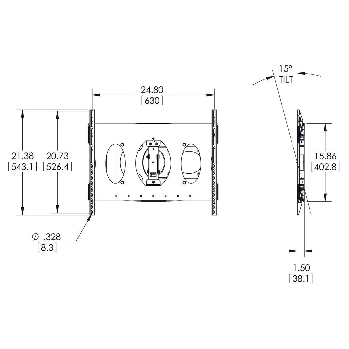 Vogel's Pro wall bracket - swivel and tilt, 42-65", 40kg