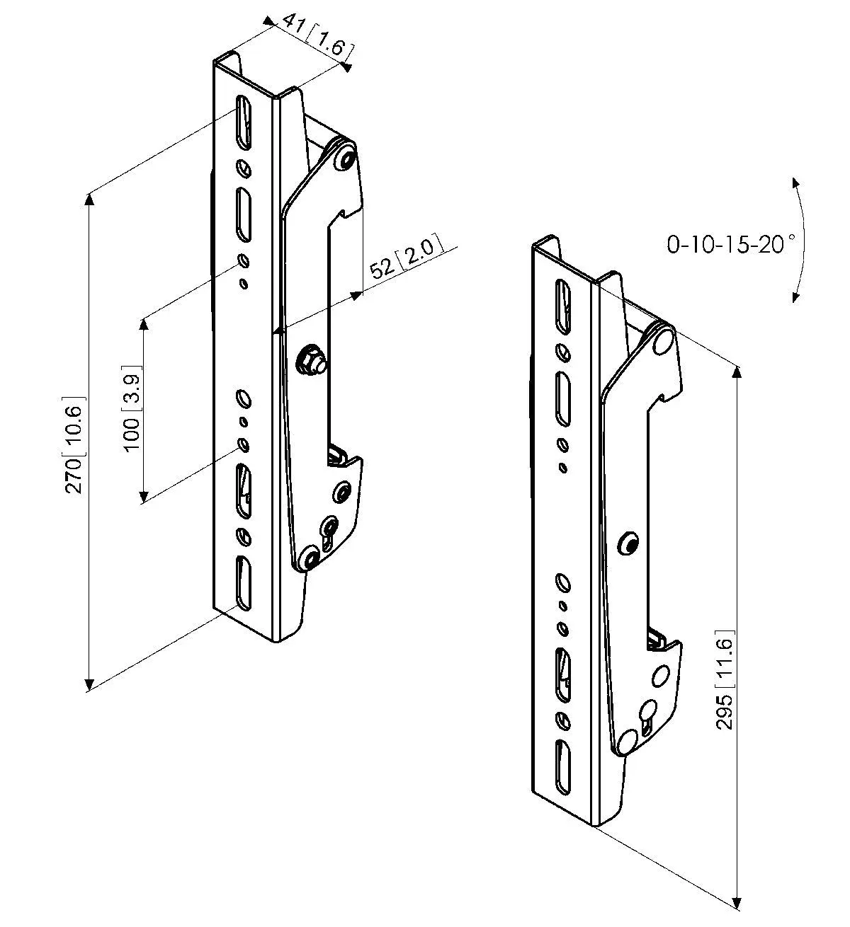 Vogel's Pro Display Adapter Strips - Connect-It, modular, PFB34xx