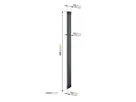 Vogel's cable column - Universal, Alu, 100cm, black