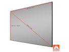 celexon CLR HomeCinema UST V2.0 100" - Rahmenleinwand schwarz