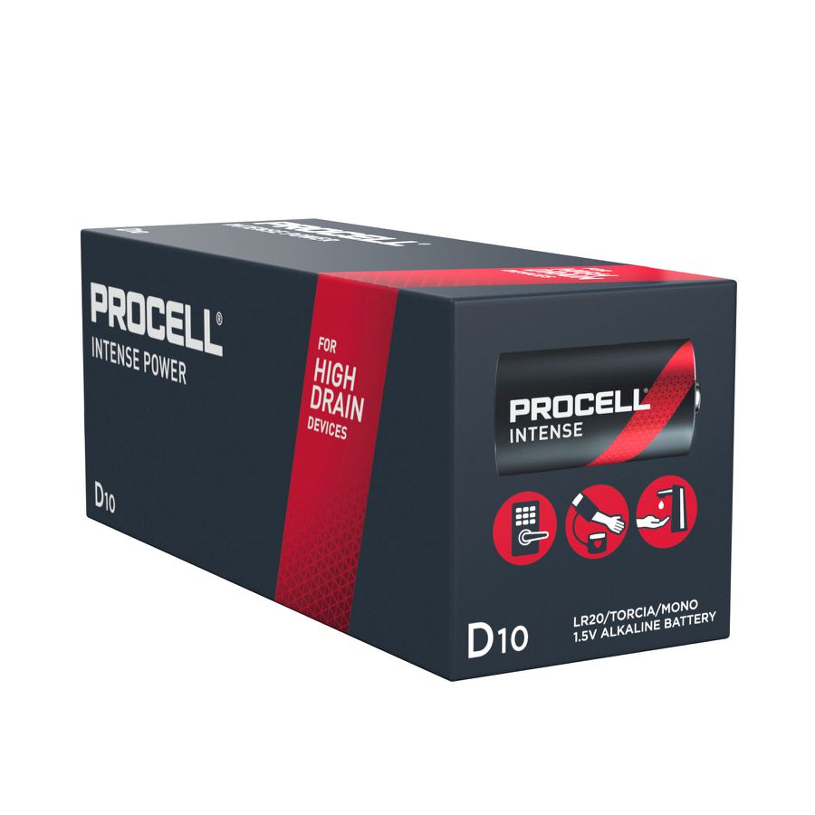 Procell Intense D (LR20) ST10 - Zn/MnO2 Alkaline 1.5V