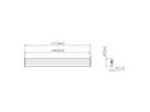 Vogel's Pro PFB-Bar, 1100mm, - RISE-Zubehör, zu RISE-Lift, silber