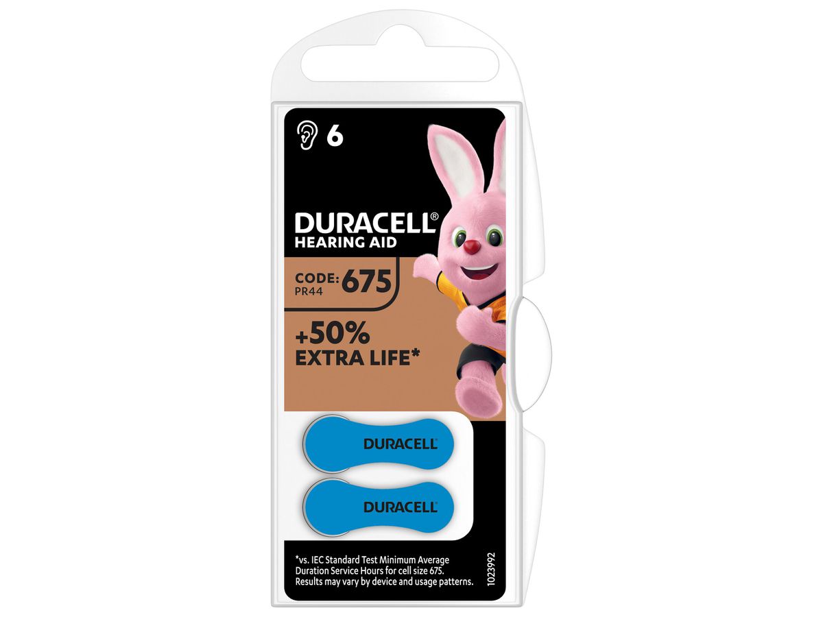 EasyTab 675 Zinc Air D6 1,4V