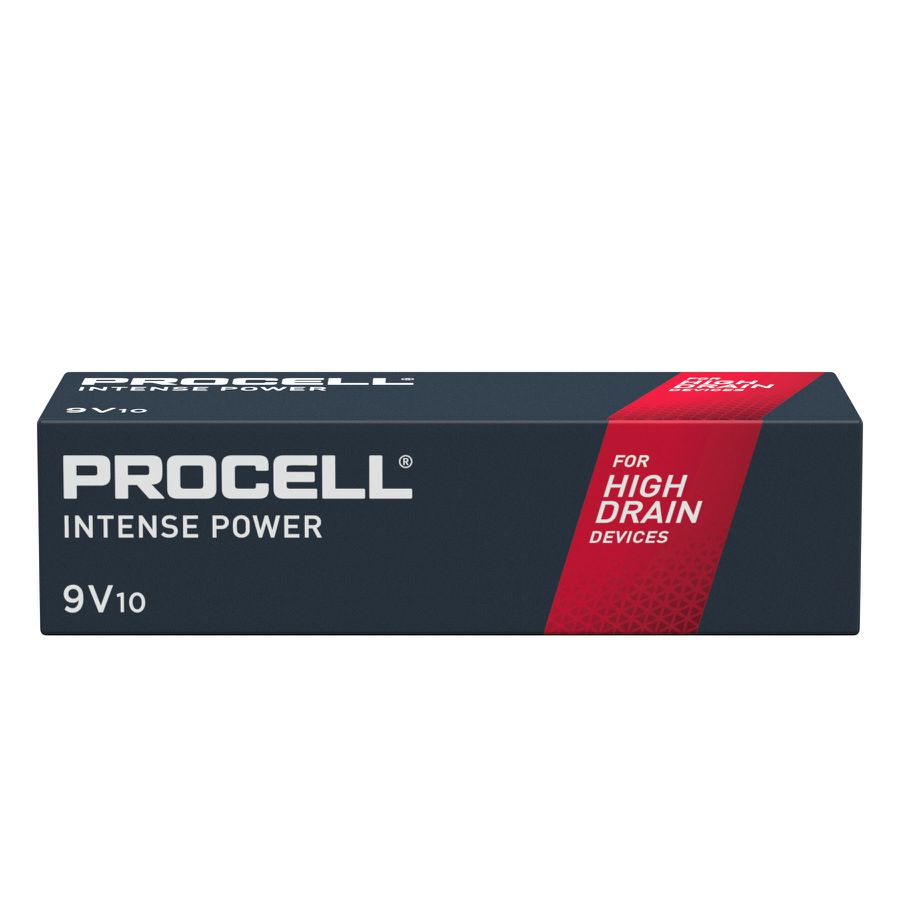Procell Intense 9V (6LR61) 10er - Zn/MnO2 Alkaline 9V