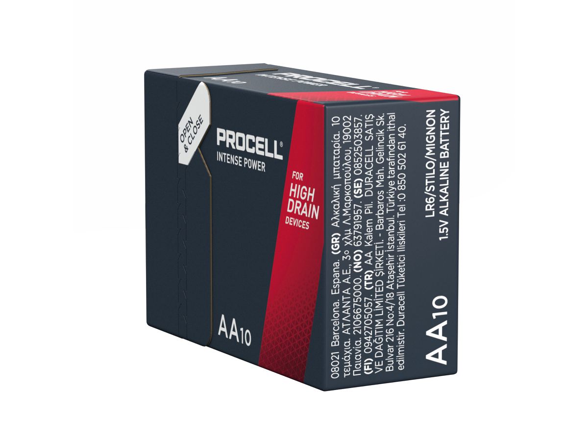 Procell Intense AA (LR06) 10er - Zn/MnO2 Alkaline 1.5V