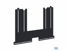 SmartMetals Support pour barre de son - pour 052.7200, 052.7250, noir