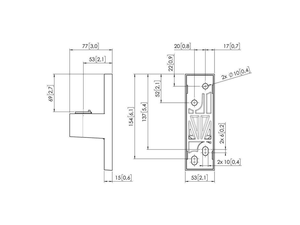 Vogel's Pro Wall Mount Component for - MOMO Motion and Motion Plus, white