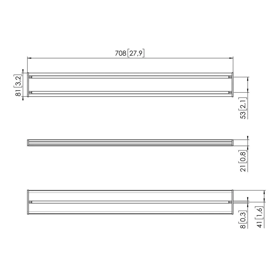 Vogel's Pro Interface-Bar, 70cm - MOMO Motion und Motion Plus, schwarz