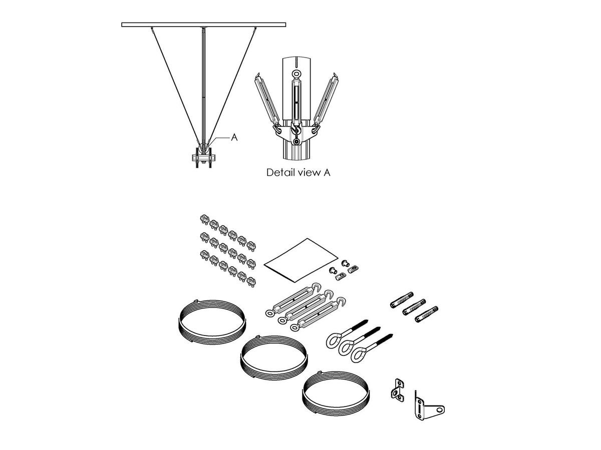 Vogel's Pro stabilisation kit - for PUC 24xx