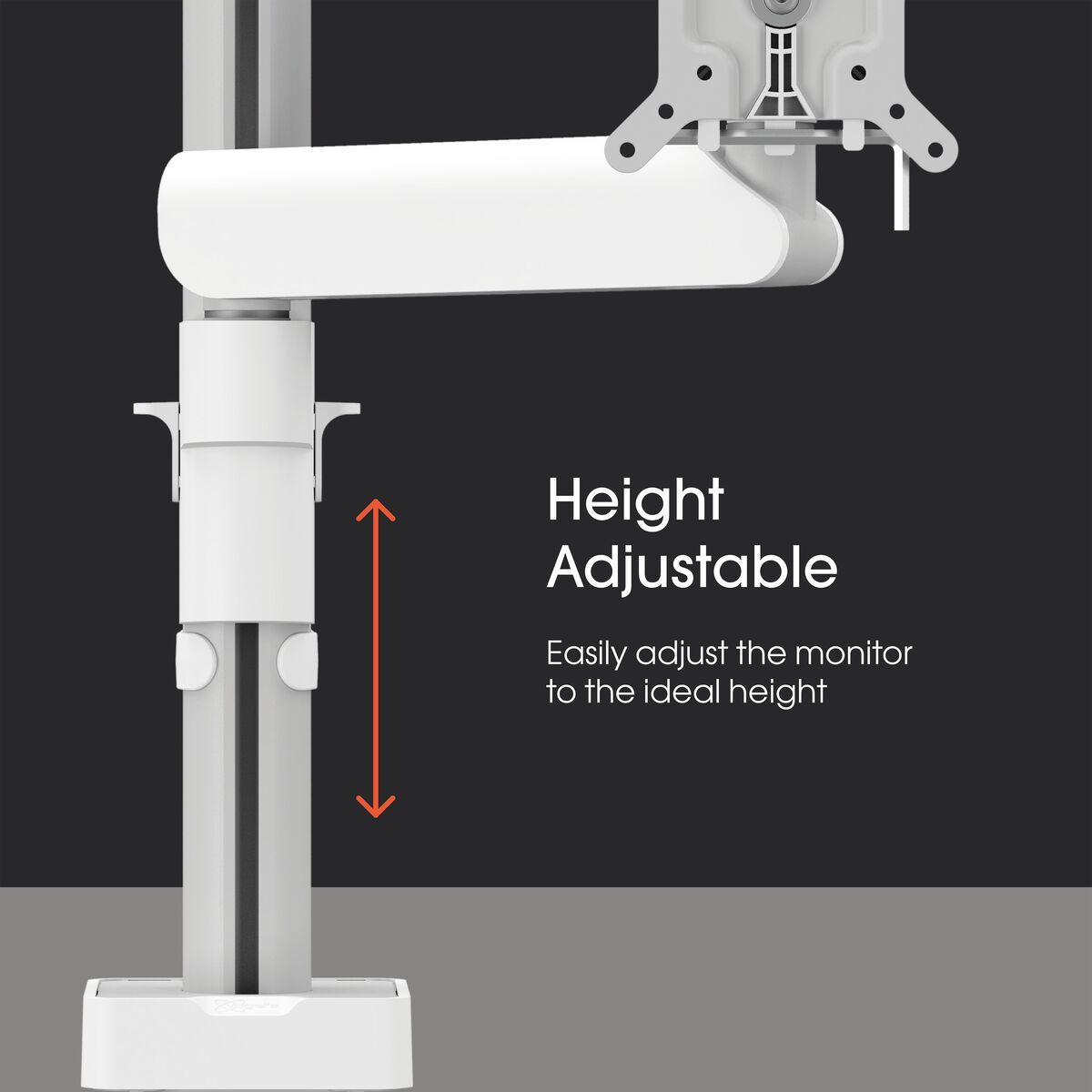Vogel's Pro Monitor mount Motion, - table, height-adjustable, 20kg, white