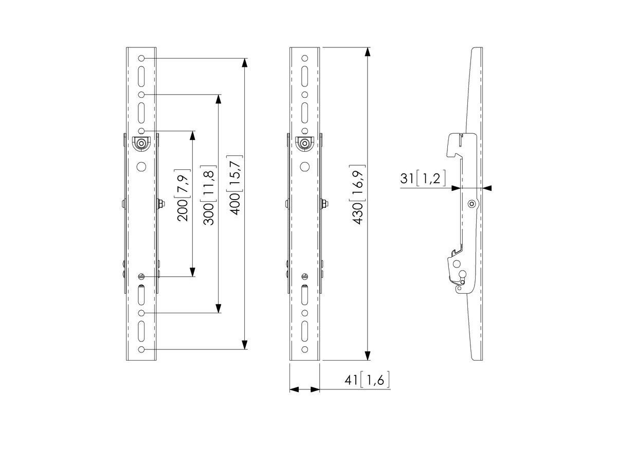 Vogel's Pro Display-Adapterstrips - Connect-It, modular, PFB34xx