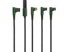 HUNE Ladekabel 90° 3in1 1.2m - Forest green