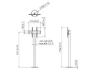 Vogel's Pro Standfuss Bundle - Display, <55 158cm,40kg, silber