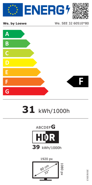 Energy label 6WE-60510D80