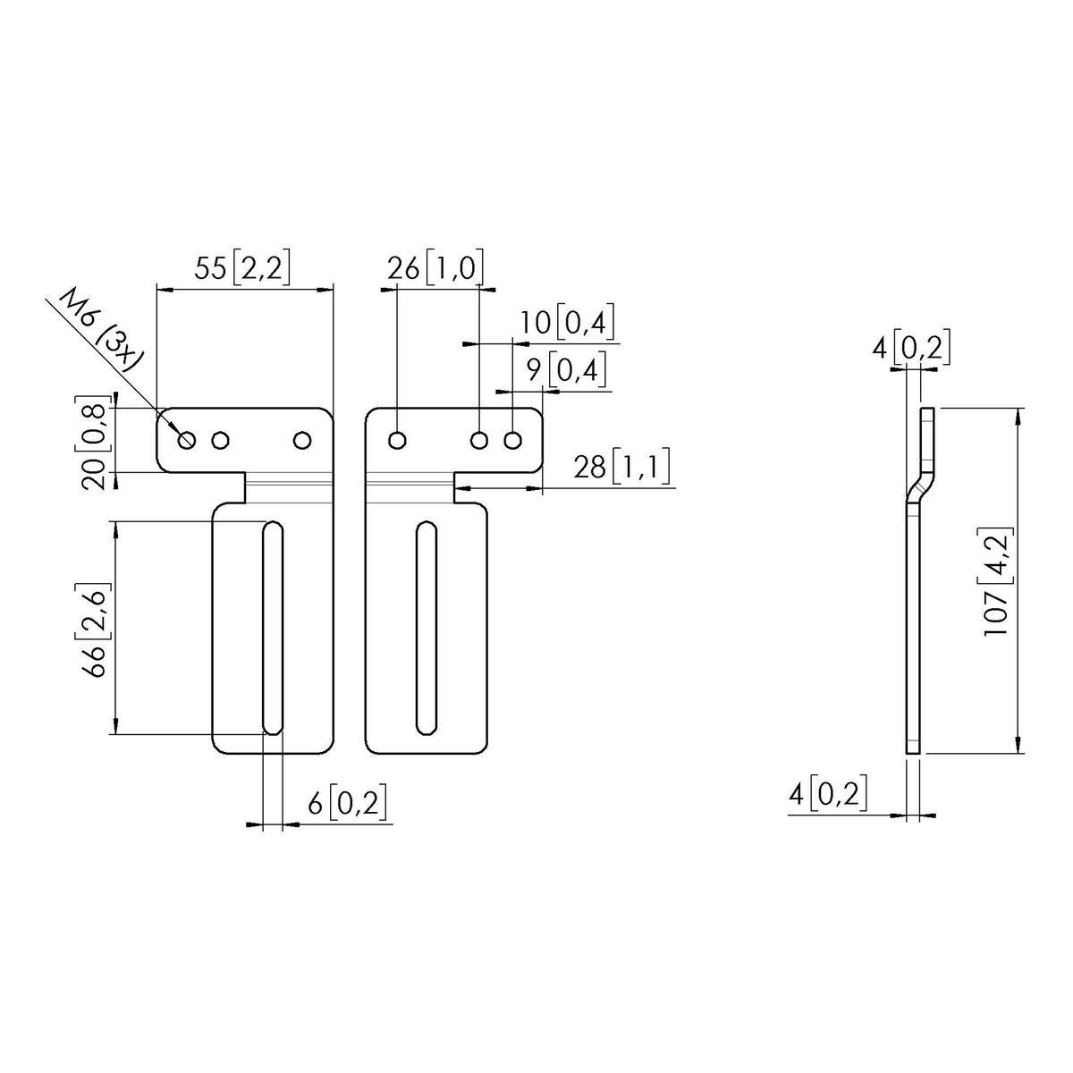 Vogel's Pro Wandadapter, flexibel, - RISE-Zubehör, zu RISE 20xx, weiss