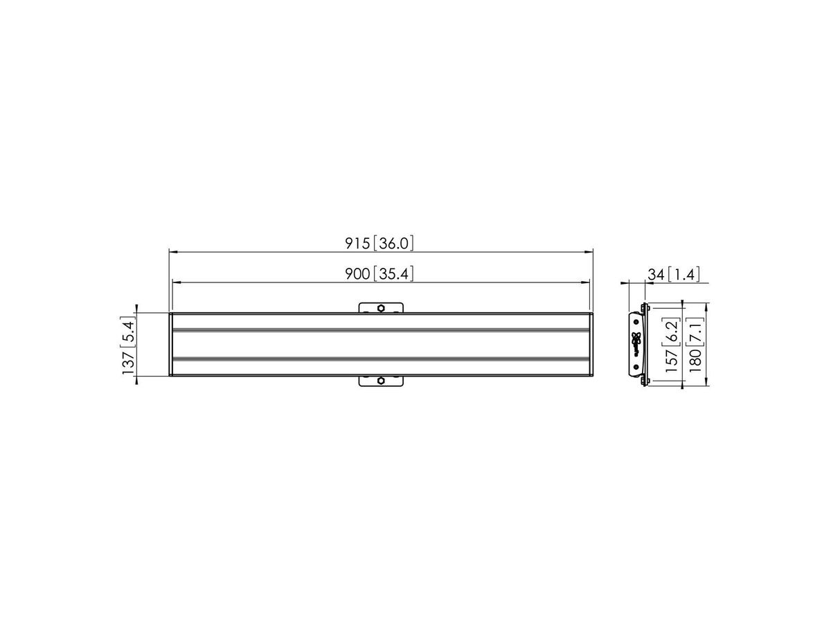 Vogel's Pro Display-Adapterbar - Connect-It, 915mm, Schwarz