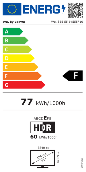 Energy label 6WE-64555L10CH