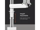 Vogel's Pro DoubleSupport d'écran Motion - table,réglables en hauteur,2x20kg, blanc