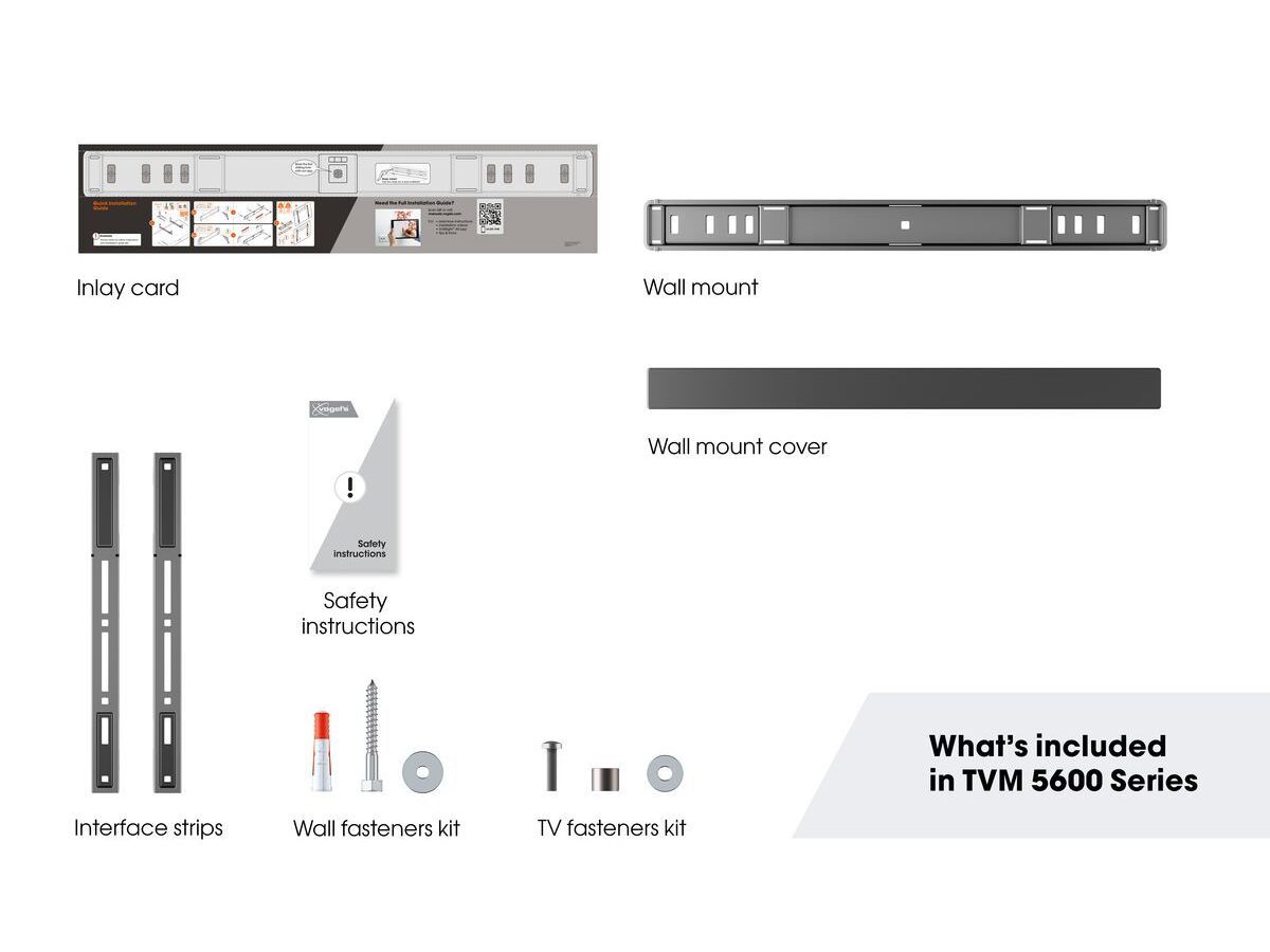 Vogel's TV wall mount - ELITE, flat, 40-100", 100kg