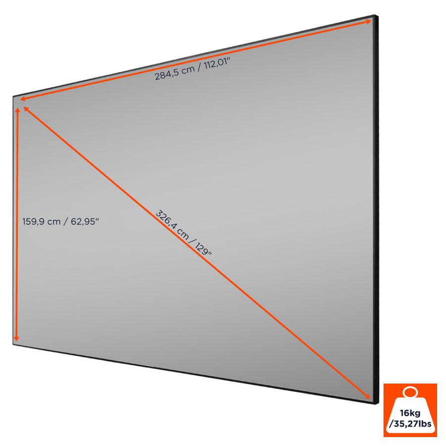 celexon CLR HomeCinema UST V2.0 130" - Projector Screen black