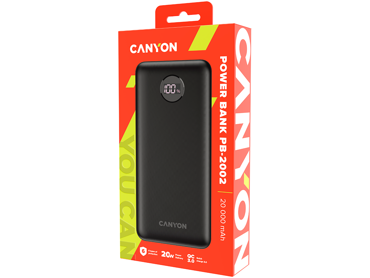 Canyon Powerbank 20000mAh noirc