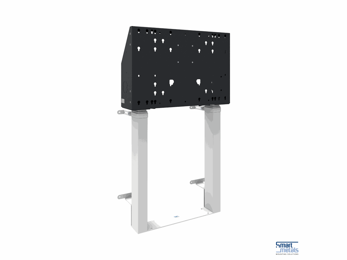 SmartMetals Display-Lift - Boden-Wand, elektrisch, 120kg, weiss