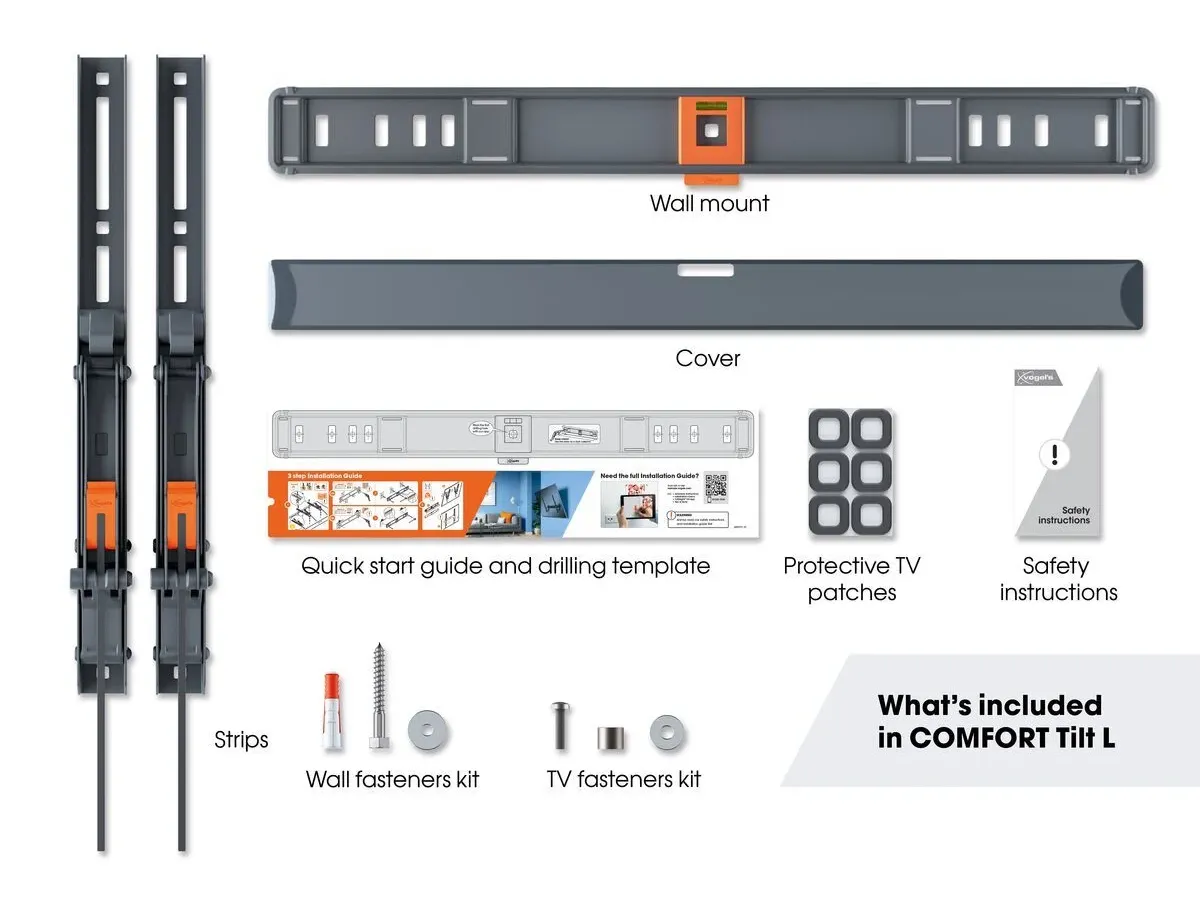 Vogel's TV wall mount - COMFORT, tiltable, 40-77", 35kg