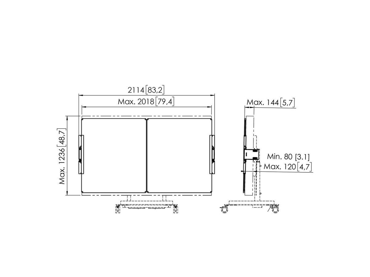 Vogel's Pro Whiteboard-Set 86" - RISE-Zubehör, zu 52xx, 53xx