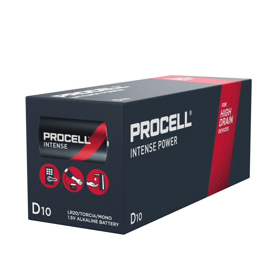 Procell Intense D (LR20) ST10 - Zn/MnO2 Alkaline 1.5V