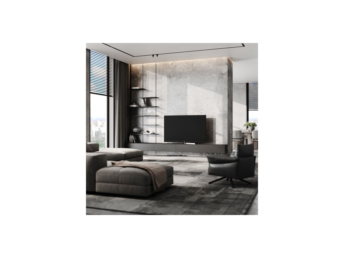 Loewe stellar 55 dr+ alu black + lava - Loewe TV OLED UHD 55"