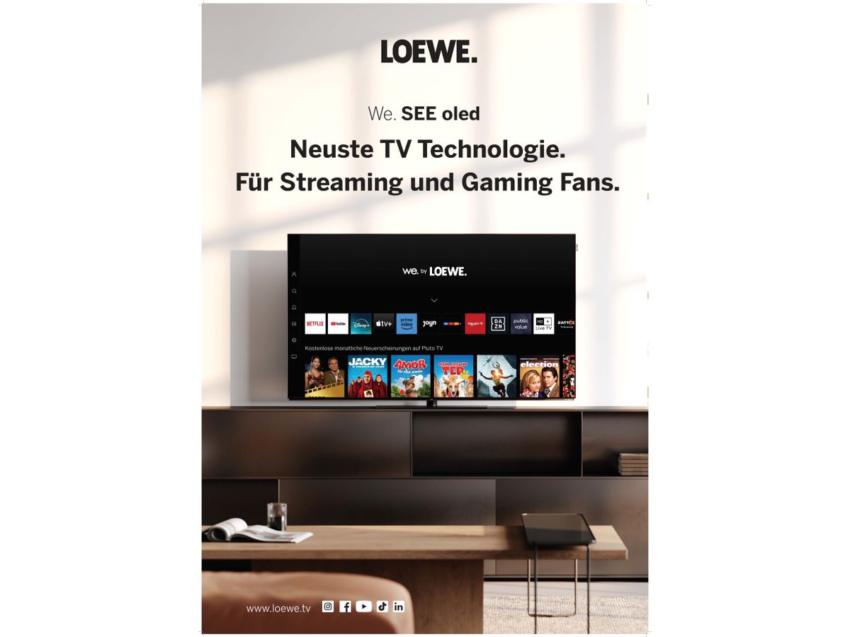 We.SEEoled Paket (2xPoster,3xWobbler)DE - Loewe Werbematerial