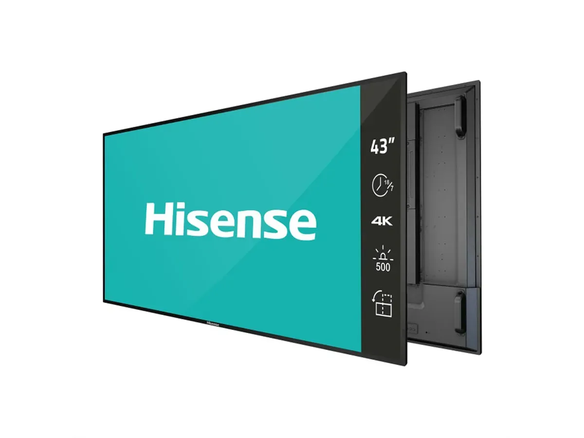 Hisense 43" LCD Display - UHD, 18/7, 500cd/m2