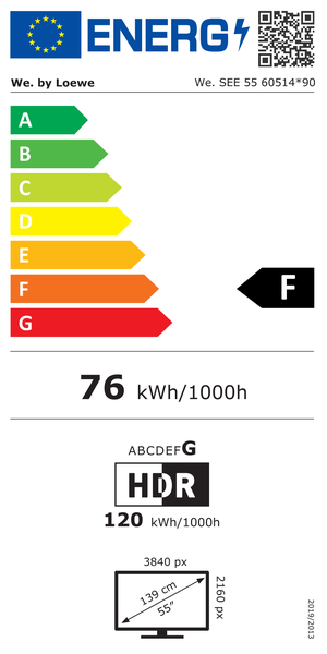 Energy label 6WE-60514D90