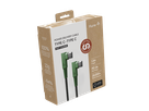 HUNE Ladekabel 90° TypeC-TypeC 1.2m - Forest green