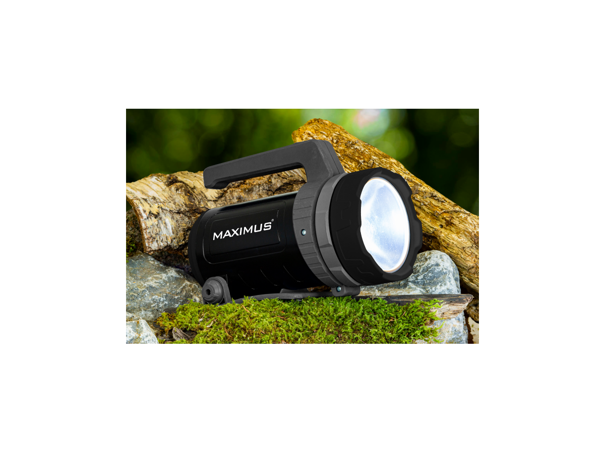 MAXIMUS LED Worklamp M-LNT-003 - 10W 500lm 4xD Power up with Duracell