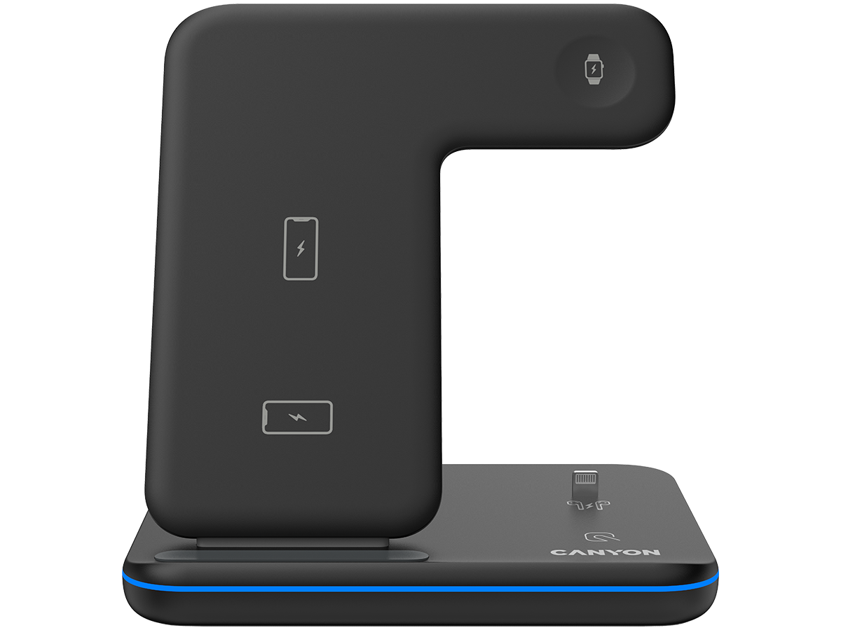 Chargeur sans fil Canyon 3in1 noir